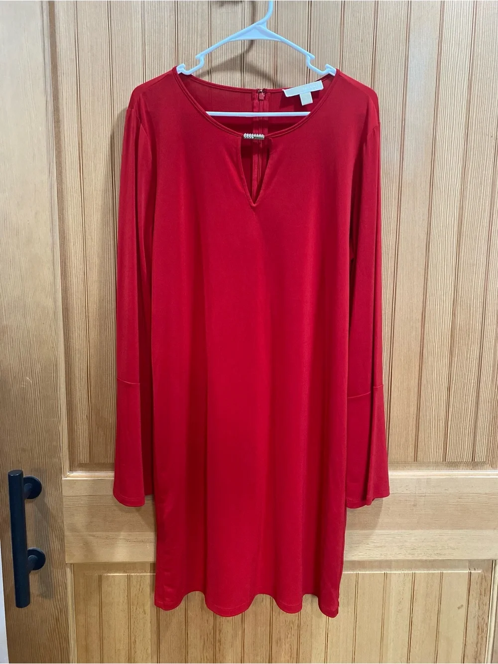 Michael Kors Red Long Sleeve Dress